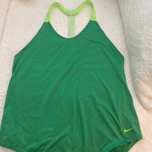 Dry fit Nike green tank